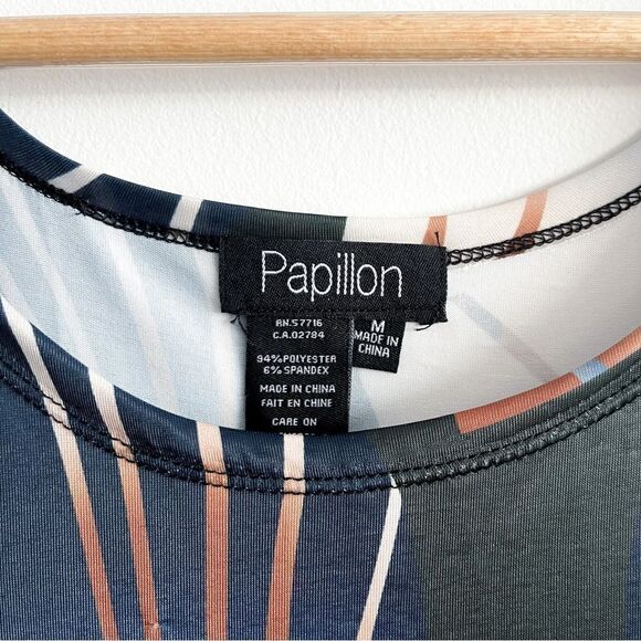 Papillon Tank Dress Brown Midi Women's M NWT Polyester Spandex Side Slits 13" - Picture 4 of 7